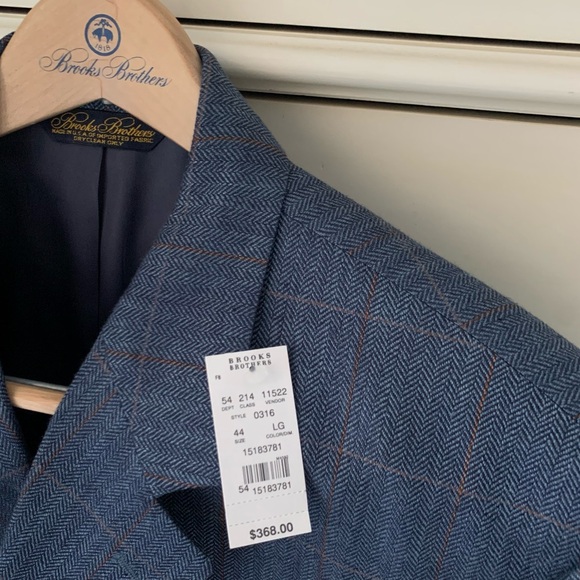 Brooks Brothers Blue Tweed Blazer - Picture 2 of 11